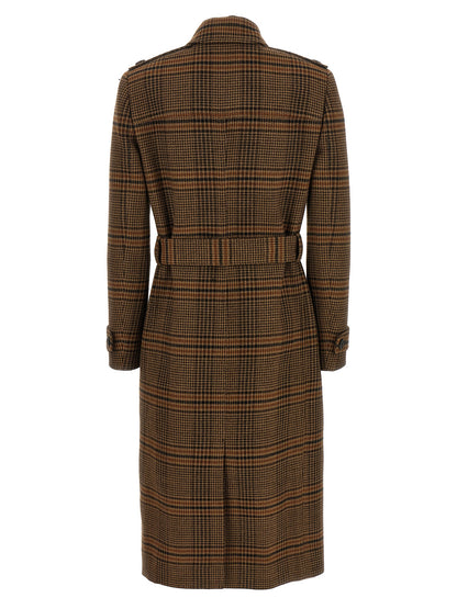 Prince of Wales Wool coat Coats, trench coats