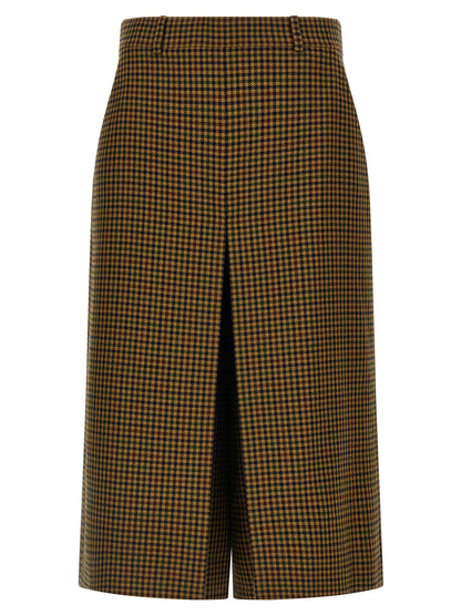 Pied de Poule pant skirt Pants