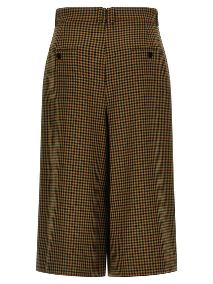 Pied de Poule pant skirt Pants