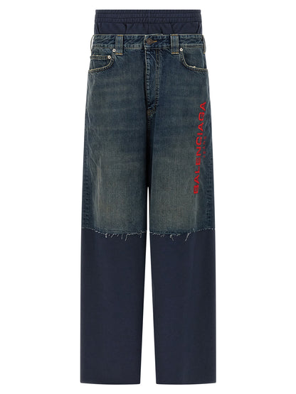 Jeans insert joggers Pants