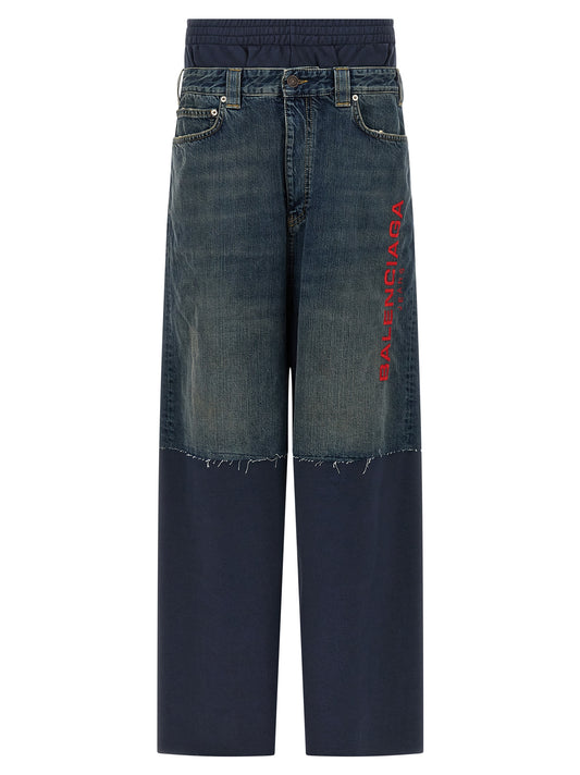 Jeans insert joggers Pants