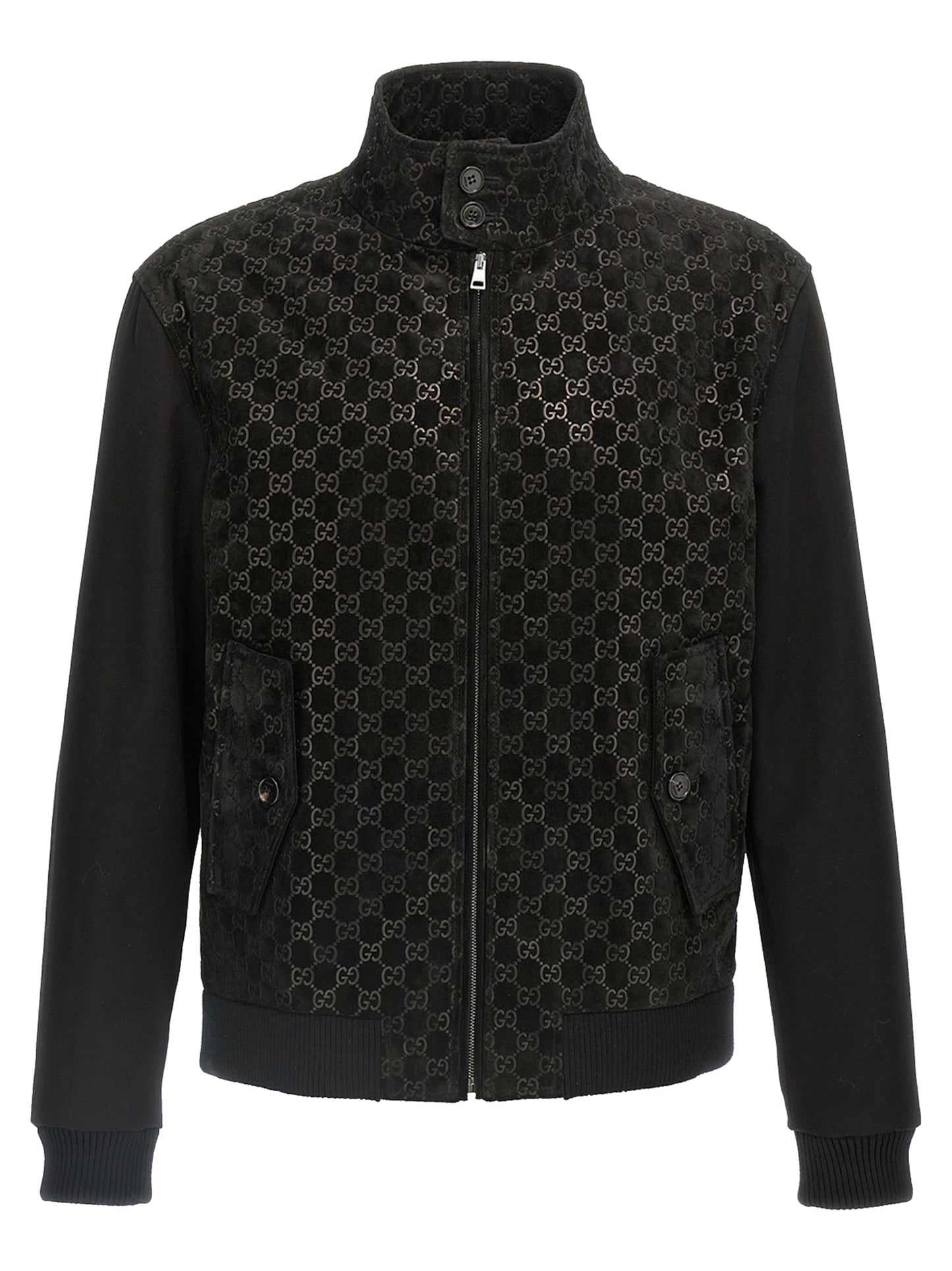 GG suede bomber jacket Down jacket, Parka, Casual jackets