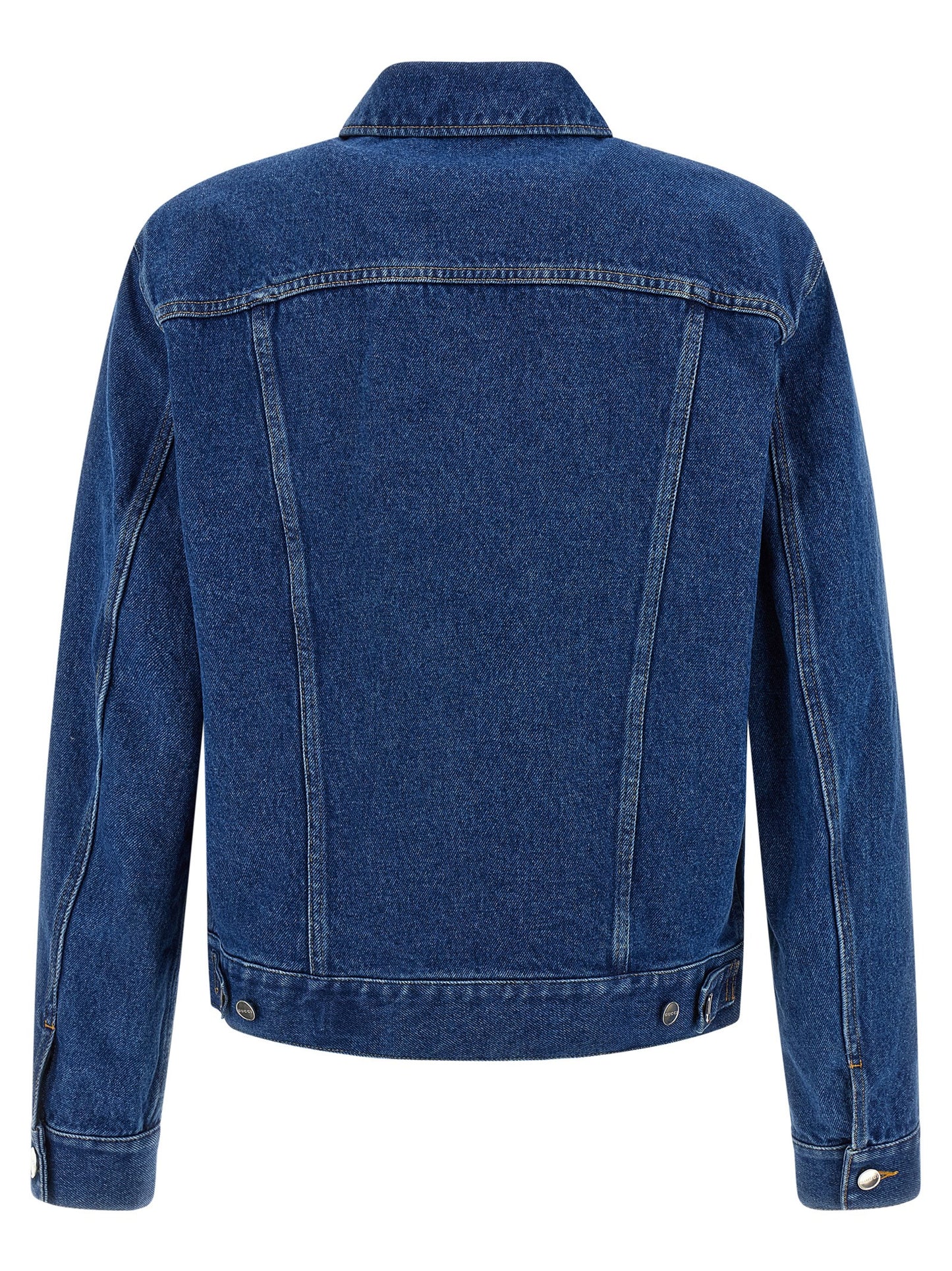 Horsebit denim jacket Down jacket, Parka, Casual jackets
