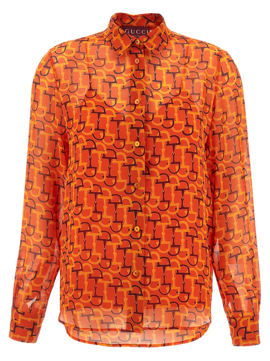 Clamp print shirt Shirt, blouse