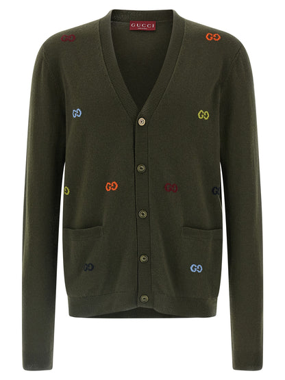 GG intarsia cardigan Sweater, cardigans