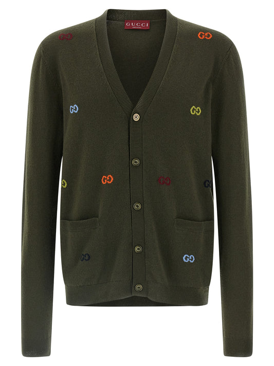 GG intarsia cardigan Sweater, cardigans