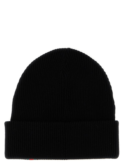 Web detail beanie Hats