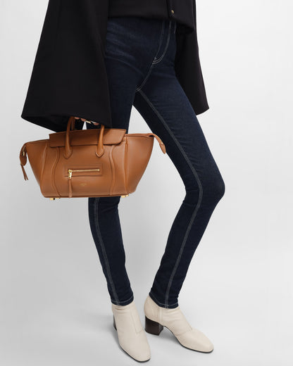 CELINE New Luggage Handbag in leather