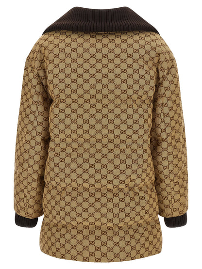 GG fabric down jacket Down jacket, Parka, Casual jackets