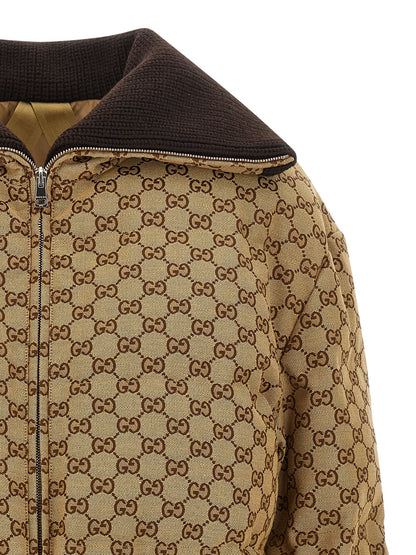 GG fabric down jacket Down jacket, Parka, Casual jackets