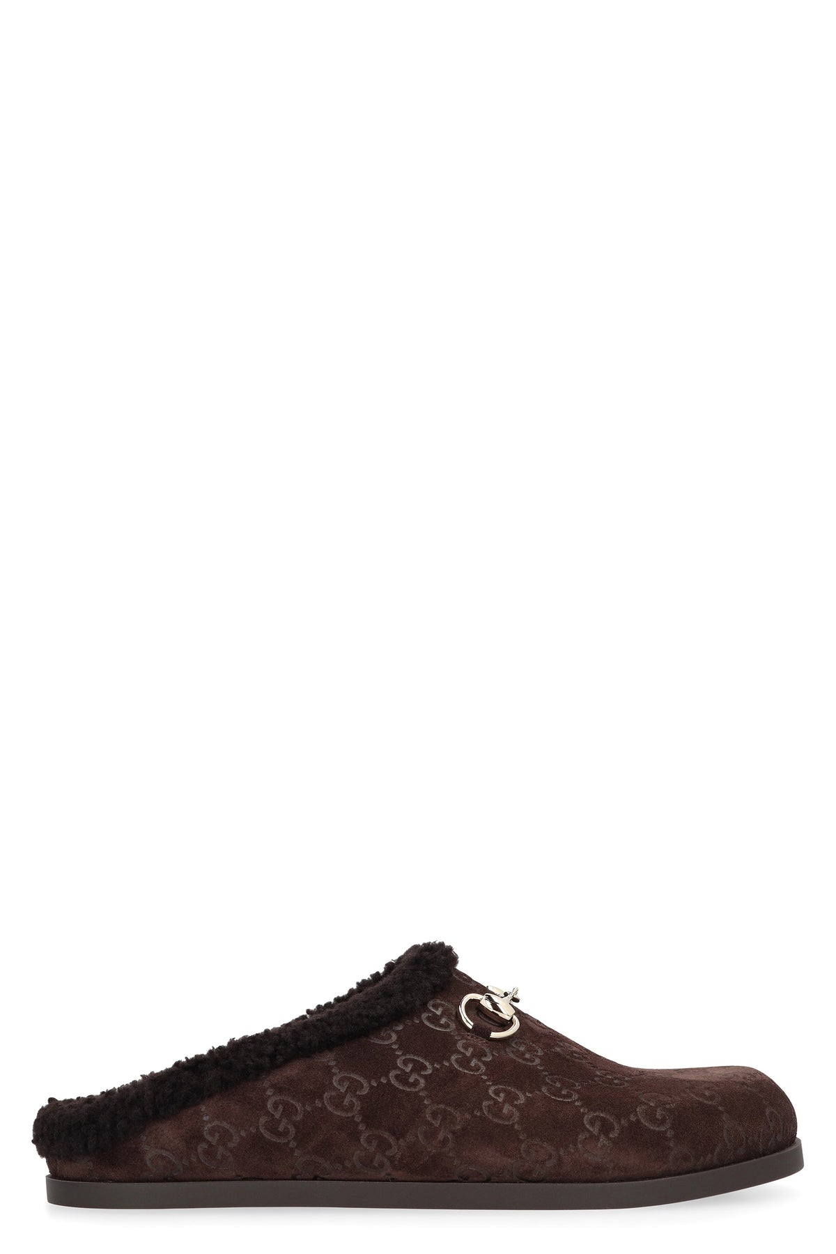 GUCCI M RHEIN MULE SUEDE+ WOOL RS