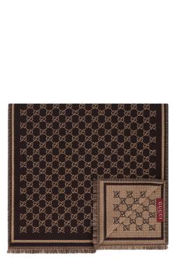 Gucci Wool scarf GG jacquard