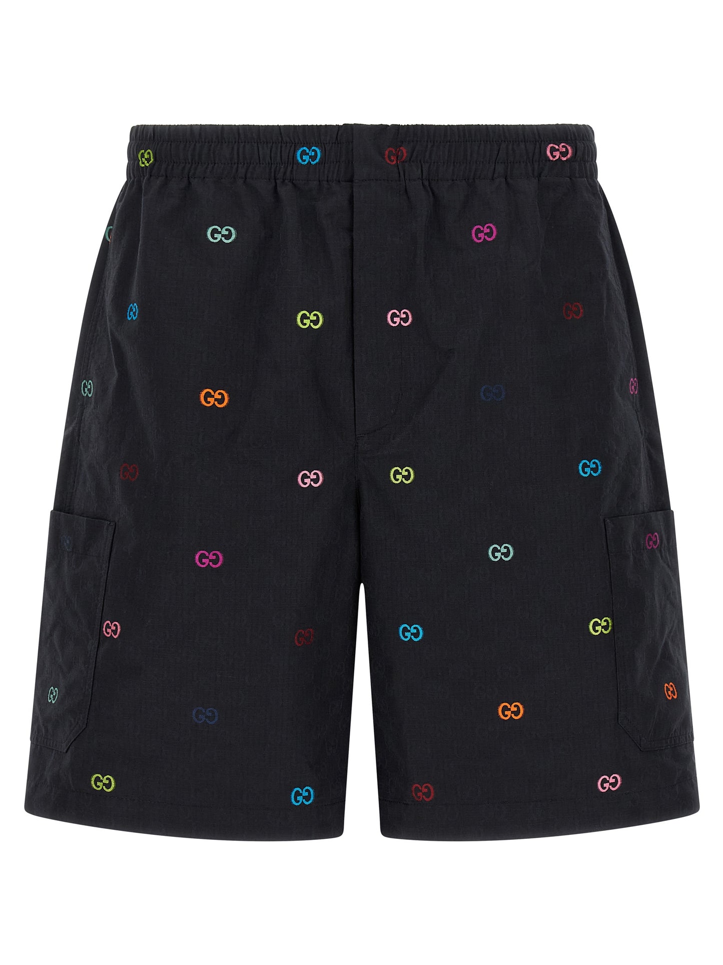 Multicolor fil coupé bermuda shorts Bermuda, short