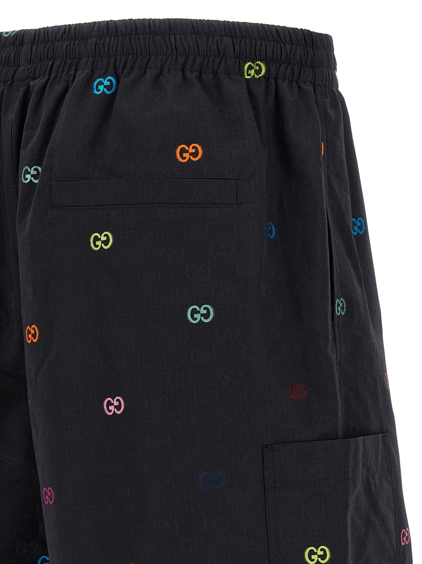 Multicolor fil coupé bermuda shorts Bermuda, short