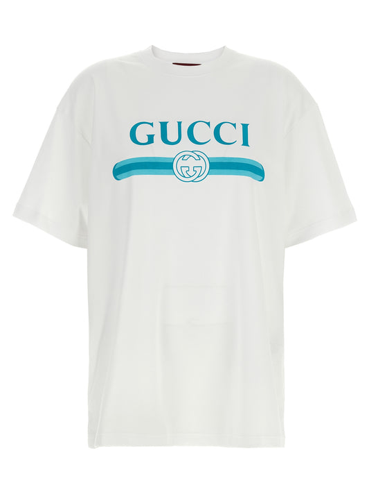 'Gucci Incrocio GG e Web' print T-shirt T-shirt