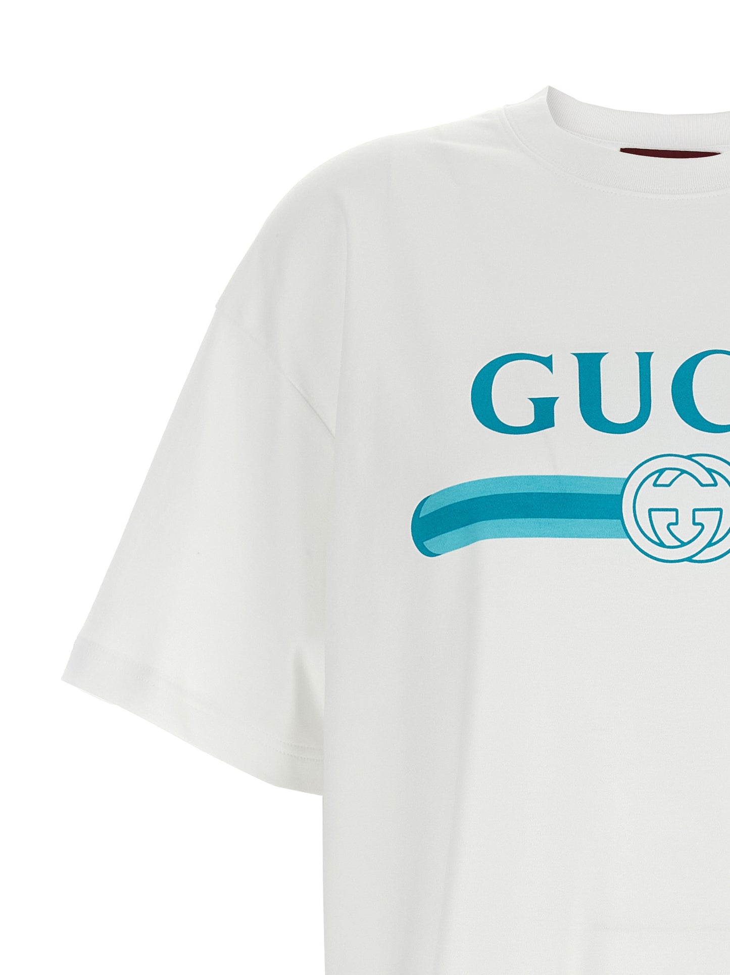 'Gucci Incrocio GG e Web' print T-shirt T-shirt