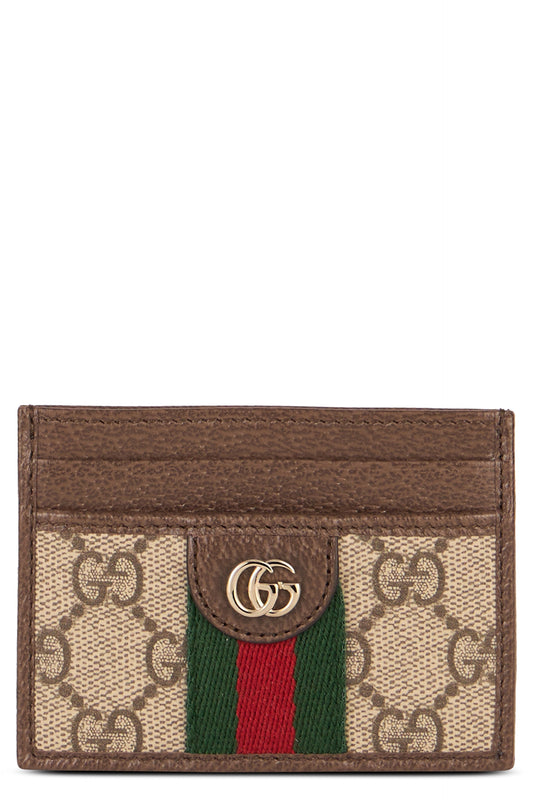 Gucci Ophidia card holder in GG Supreme fabric
