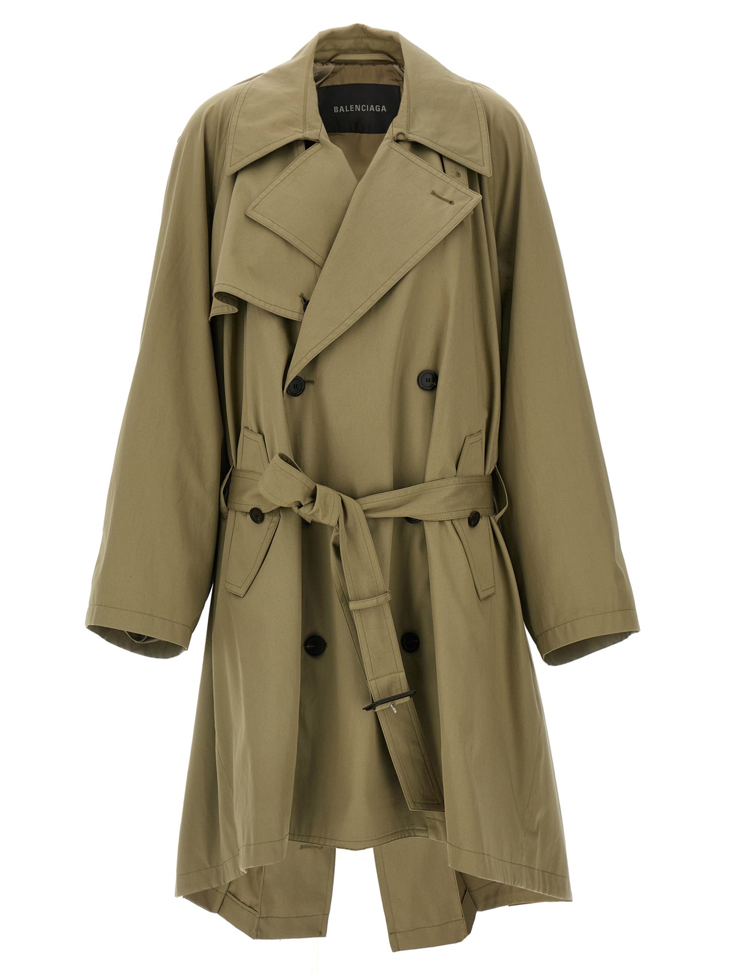 'Draped Neck' trench coat Coats, trench coats
