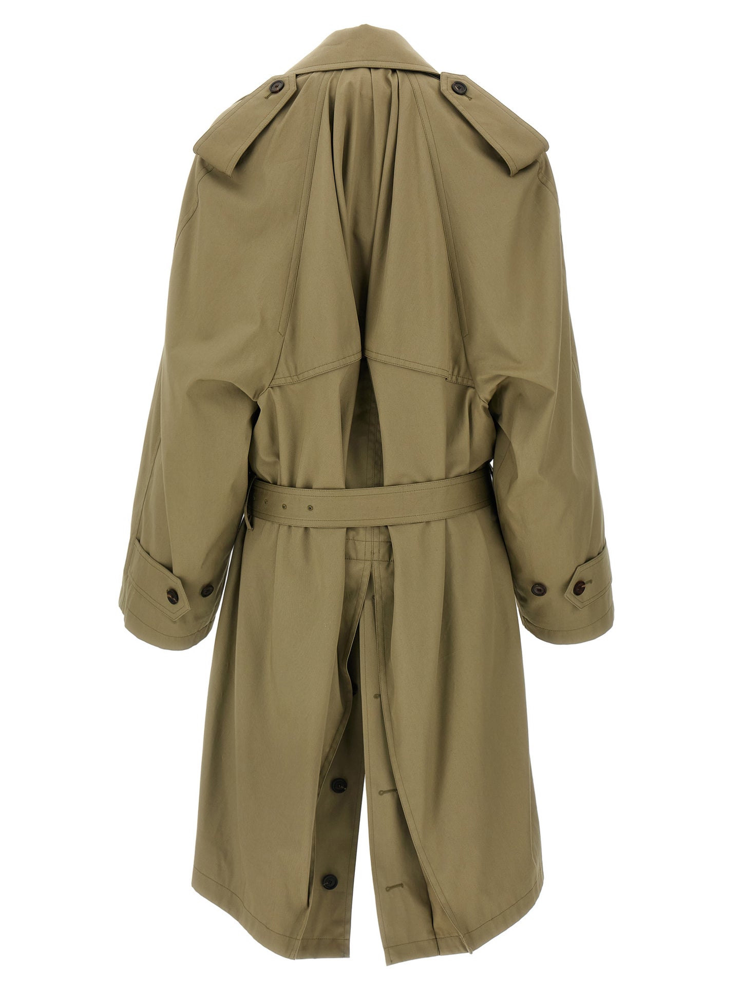 'Draped Neck' trench coat Coats, trench coats