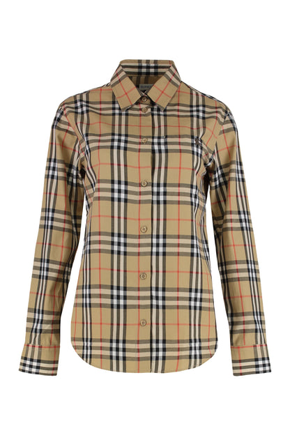 Shirt with slim fit in cotton Check RTW