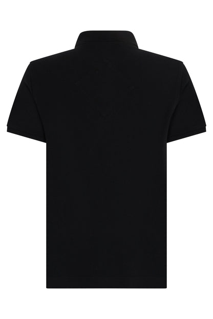 Canada Goose Black cotton polo with elegant logo