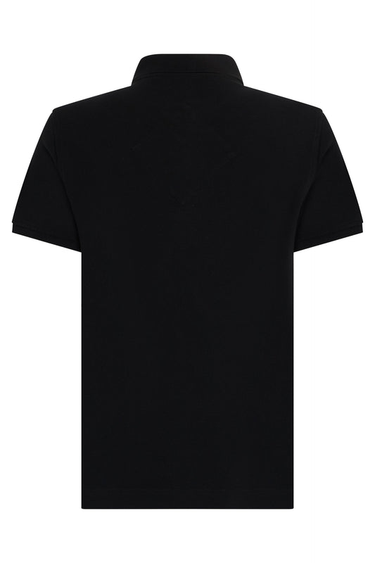 Canada Goose Black cotton polo with elegant logo