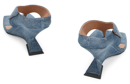 Sandals with irregular heel SHOES