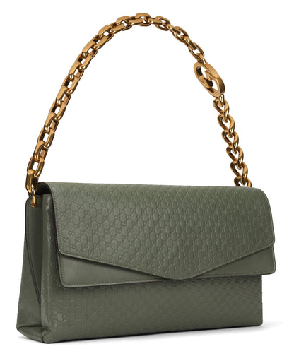Leather bag with GG embossed monogram BAGS