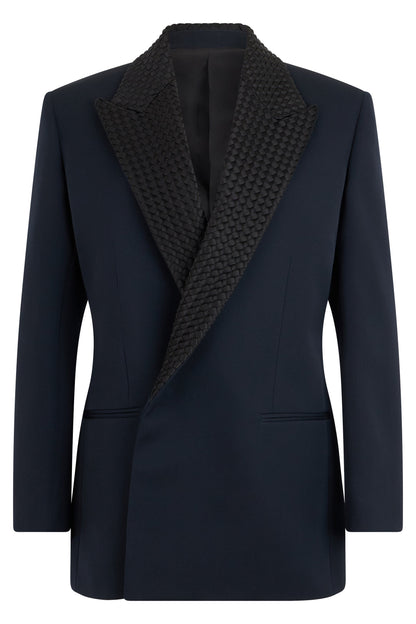 Smoking jacket with braided detail RTW