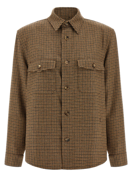 Houndstooth overshirt Shirt, blouse