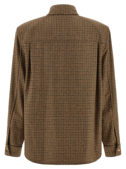 Houndstooth overshirt Shirt, blouse