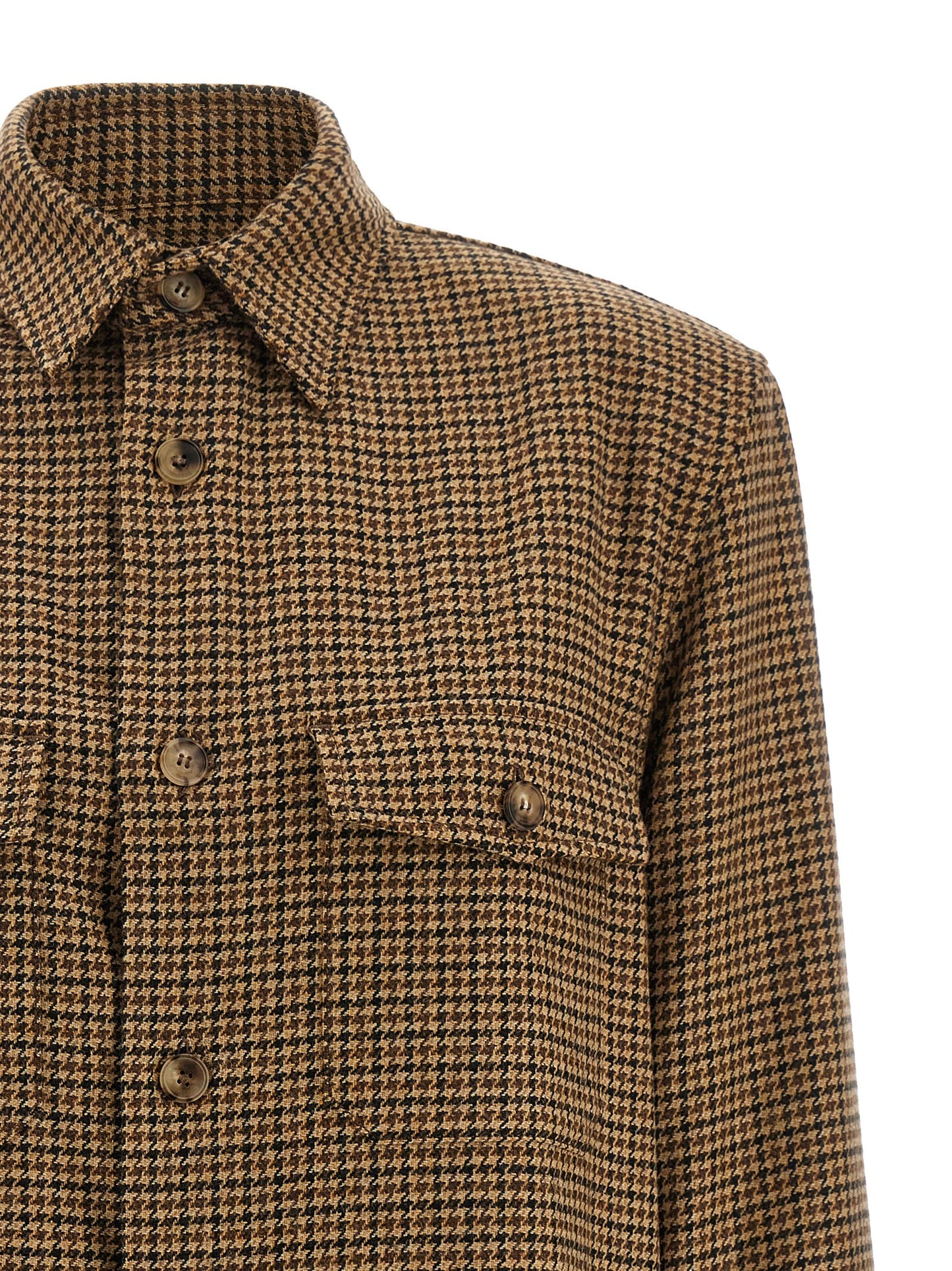Houndstooth overshirt Shirt, blouse