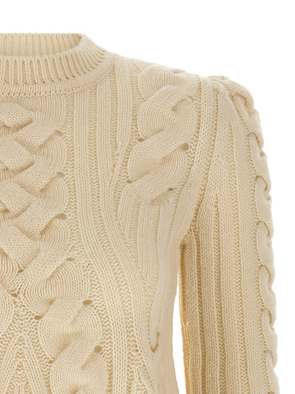 'Peplum Cable' sweater Sweater, cardigans
