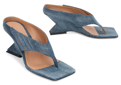 Sandals with irregular heel SHOES