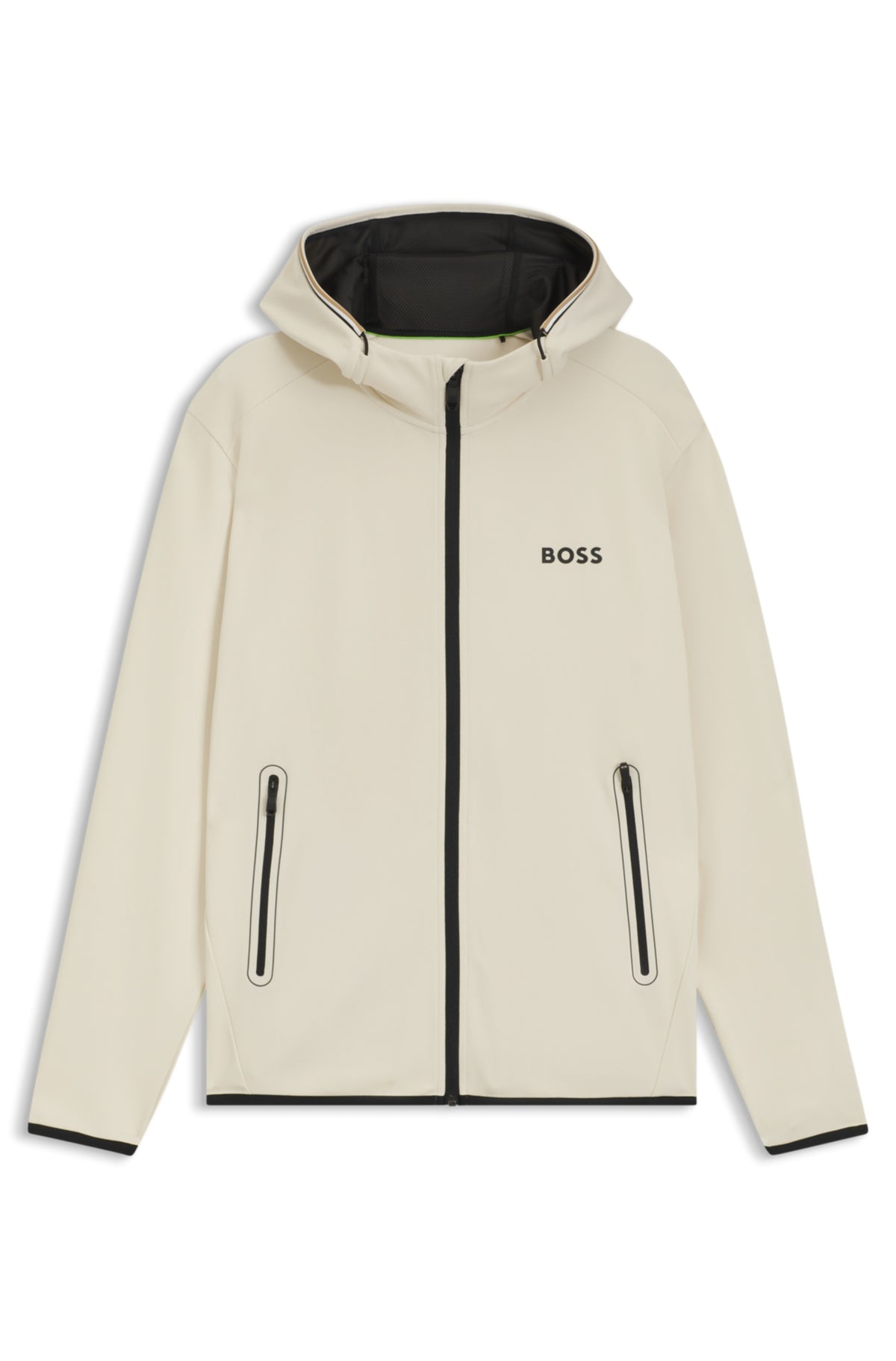 Zip-up sweatshirt in technical fabric RTW