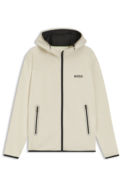 Zip-up sweatshirt in technical fabric RTW