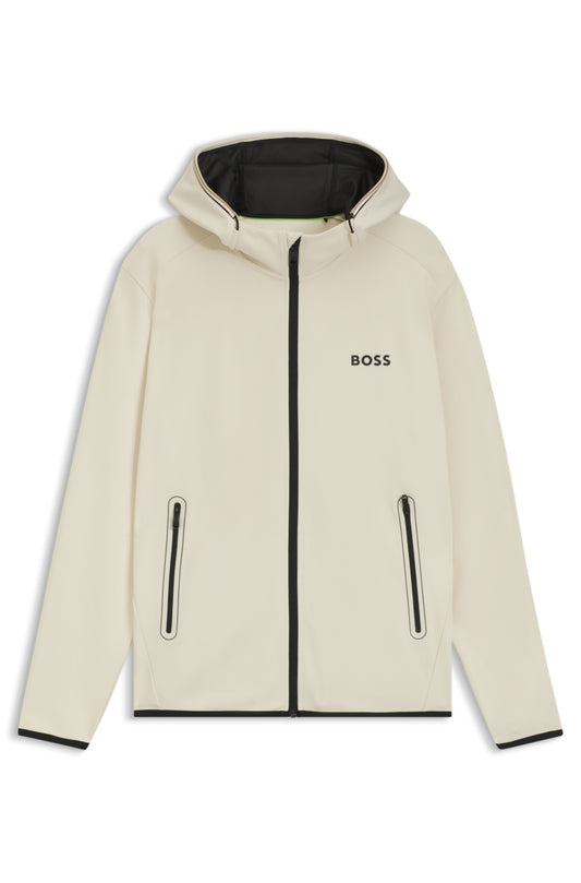 Zip-up sweatshirt in technical fabric RTW
