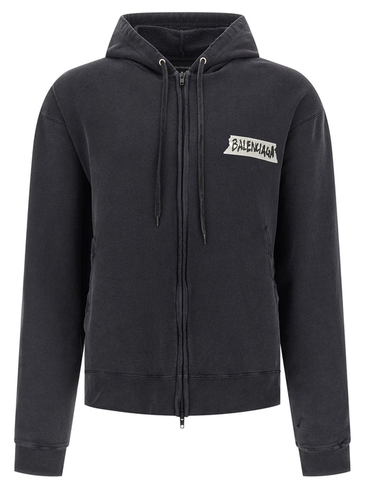 'Masking Tape' hoodie Sweatshirt