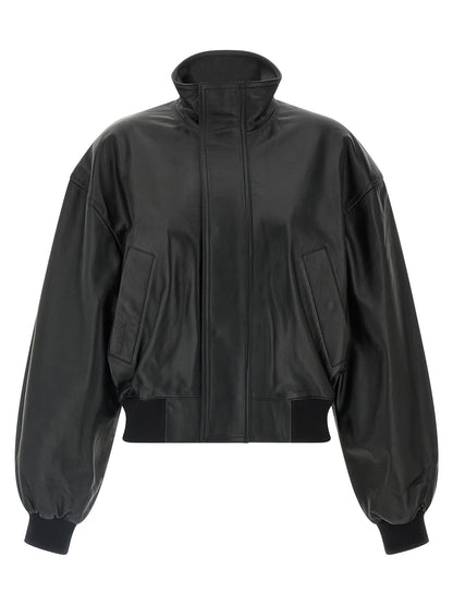 Leather blouson Down jacket, Parka, Casual jackets