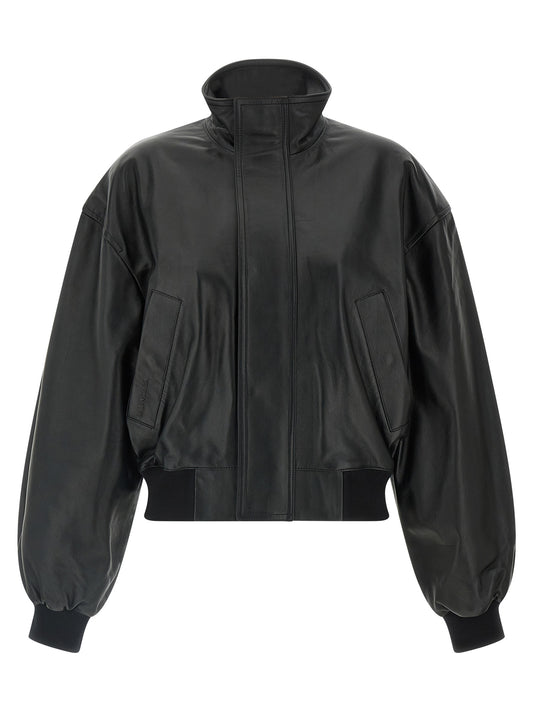 Leather blouson Down jacket, Parka, Casual jackets