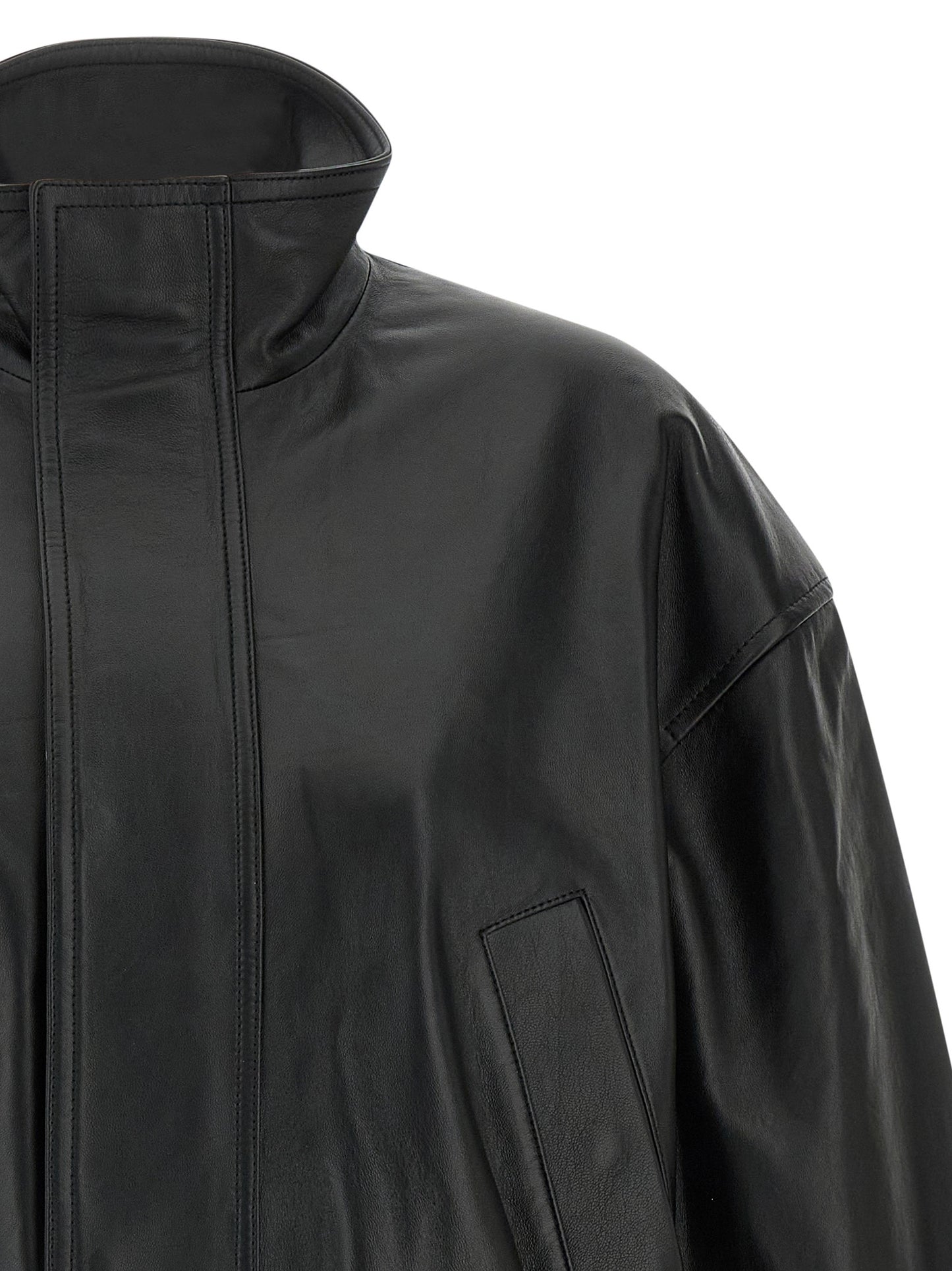 Leather blouson Down jacket, Parka, Casual jackets