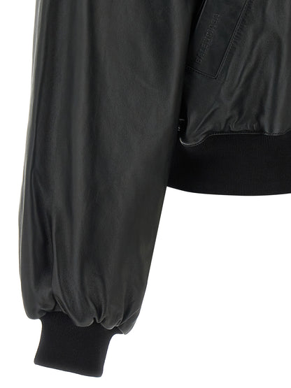 Leather blouson Down jacket, Parka, Casual jackets