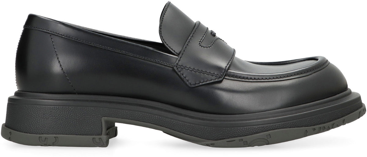 Gucci Leather upper and rubber sole moccasin
