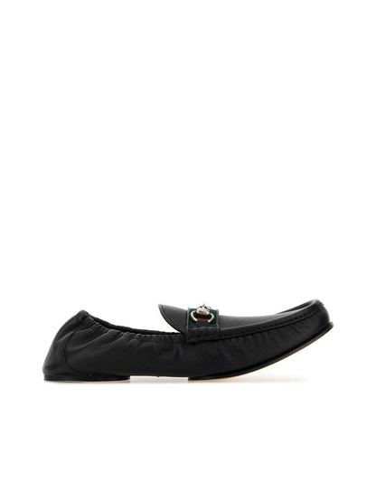 Gucci Leather upper and sole moccasin