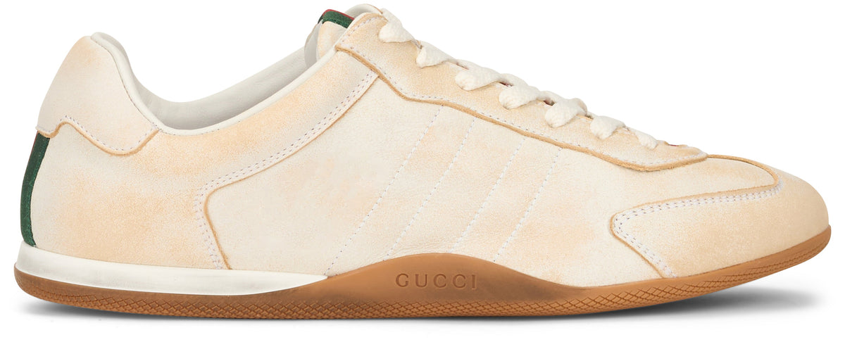 Gucci Leather upper and rubber sole sneaker