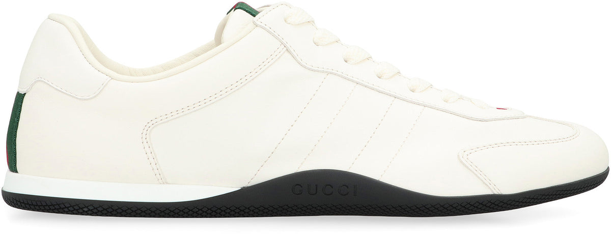 Gucci Leather upper and rubber sole sneaker