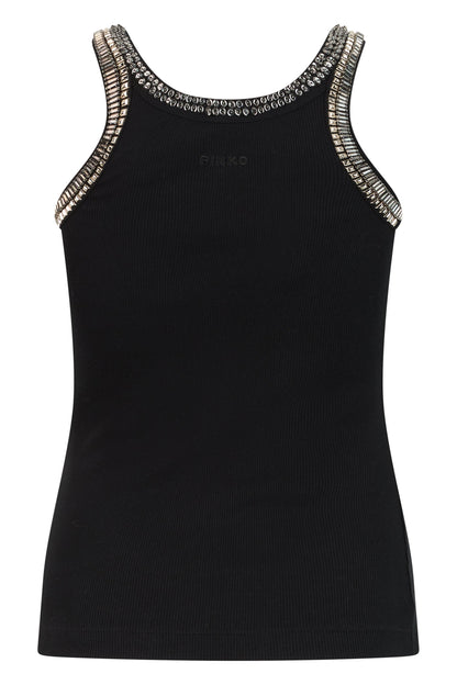 Top sleeveless with rhinestones RTW