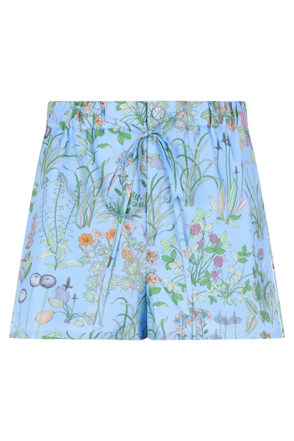 Silk printed twill bermuda RTW