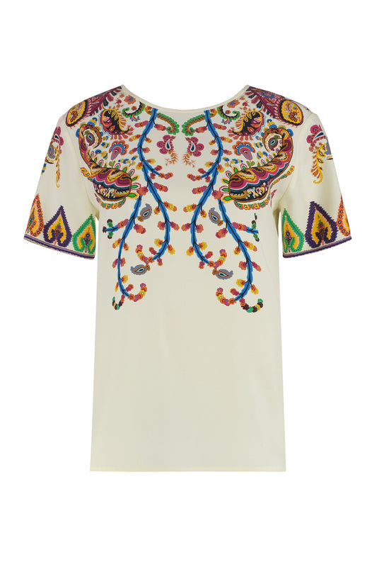 Printed silk blouse RTW