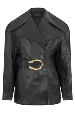 Gucci Knotted leather jacket